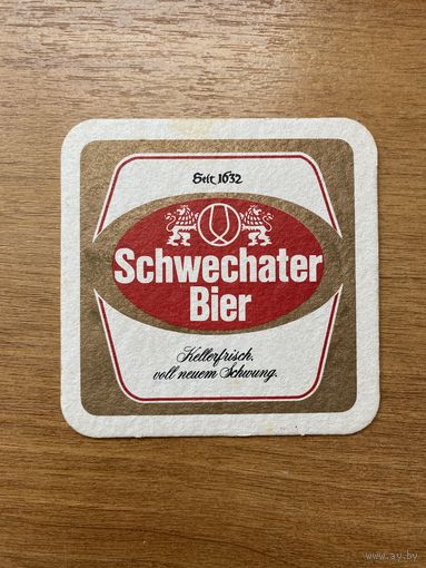 Подставка под пиво Schwechater Bier No 1