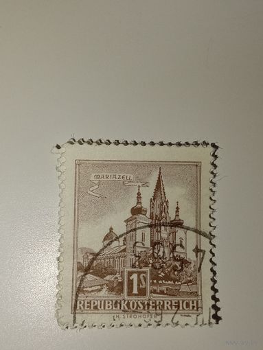 Марка Австрия 1960 год Архитектура