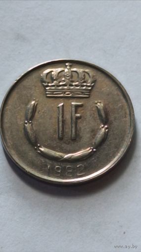 Люксембург. 1 франк 1982 года.