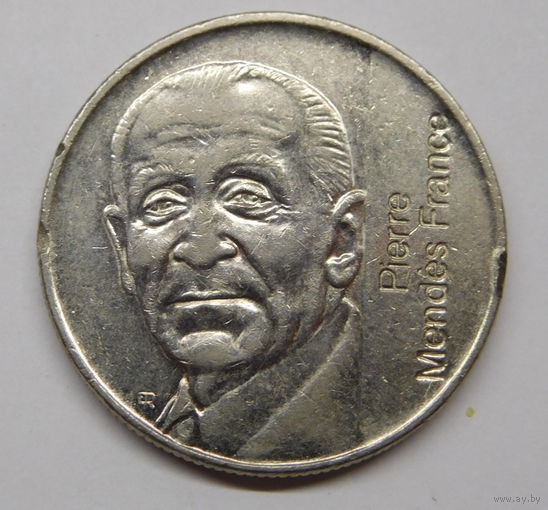 Франция 5 франков 1992 г