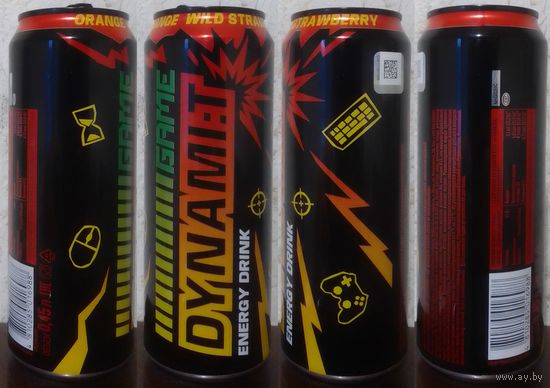 Банка от энергетика DYNAMIT Апельсин и Земляника без R GAME ENERGY DRINK 450мл 2025 (ОБМЕН/ПРОДАЖА/ТОРГ) 1лот=1шт