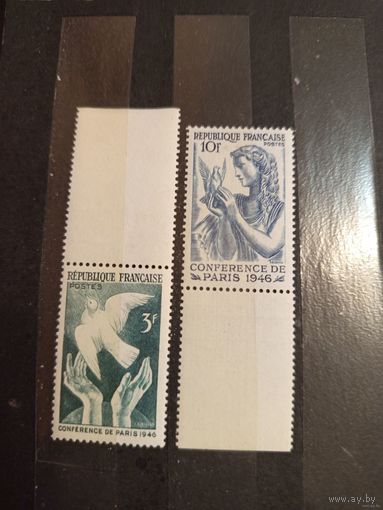 1946 Франция фауна птицы полная серия чистая клей MNH** (3-5)