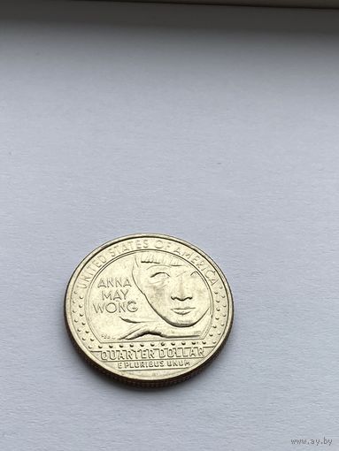 25 центов 2022 г., Анна Мэй Вонг, США.
