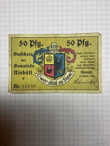 Нотгельд 50 пфеннигов (Германия Веймарская республика). -2612
