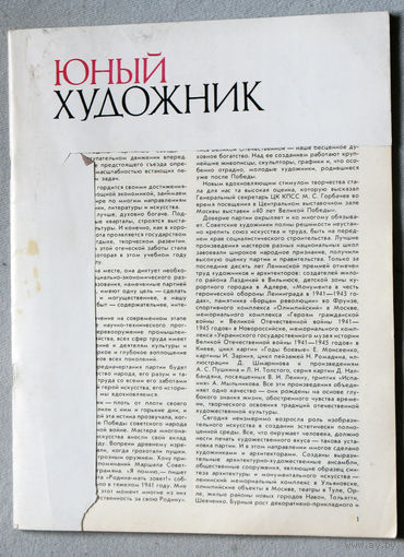 Юный художник номер 8 1985