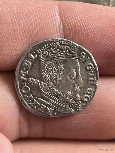 3 гроша 1597 с быком! Вильно!