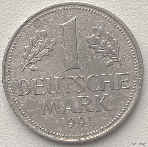 Германия 1 марка 1991 г. J