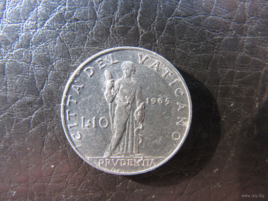 Ватикан. 10 лир.1965. С 20 копеек. Распродажа коллекции. Смотрите другие лоты.