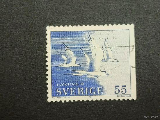 Швеция 1971. Птицы