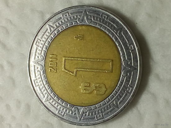 1 песо Мексика 2011 год