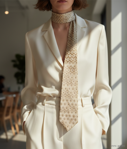 Коллекционный шелковый галстук Fein-Kaller (Швейцария)