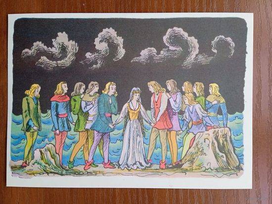 Конашевич. "Дикие лебеди" Андерсена