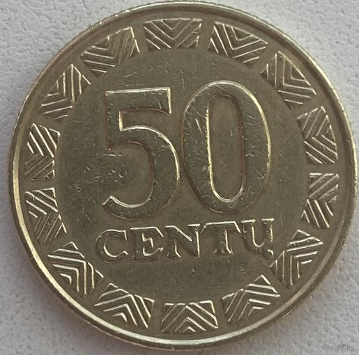 Литва 50 центов 1997 г.