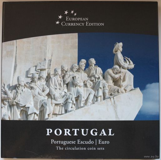 Набор монет "Португалия: португальский эскудо и евро" (200,100, 50, 20, 5, 1 эскудо)