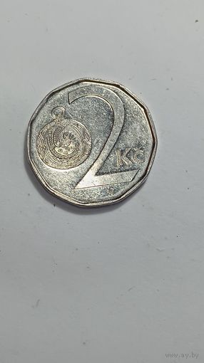Чехия 2 кроны 2009 года .
