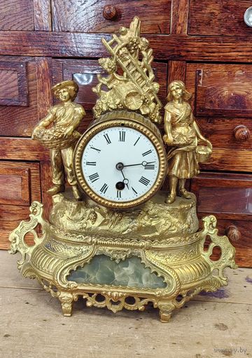 Часы каминные, шпиатр, Европа