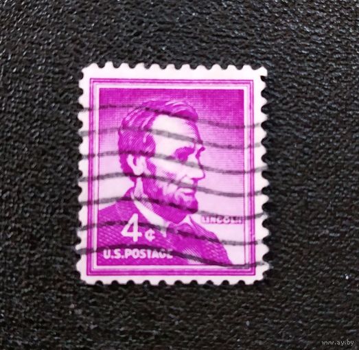 Марка США 1954 год Линкольн