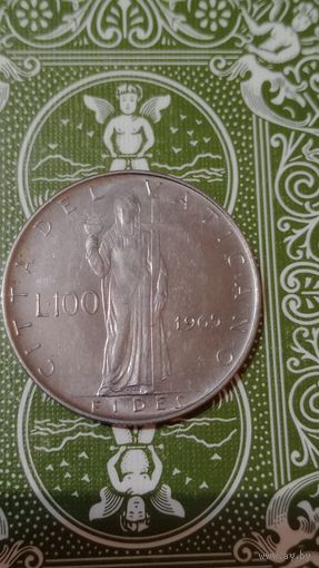 Ватикан 100 лир 1965