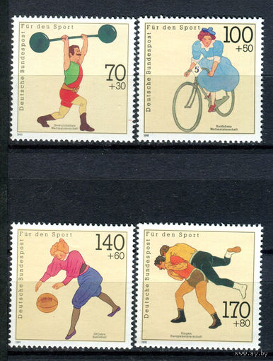 Германия - 1991г. - Спорт - полная серия, MNH [Mi 1499-1502] - 4 марки