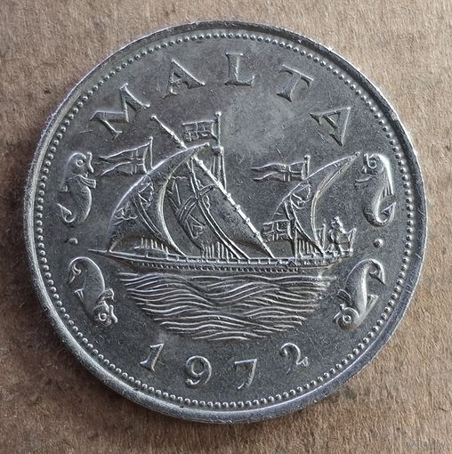 Мальта 10 центов 1972 г.,  KM# 11