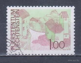 [1206] Лихтенштейн 1972. Ландшафт. Гашеная марка. 4