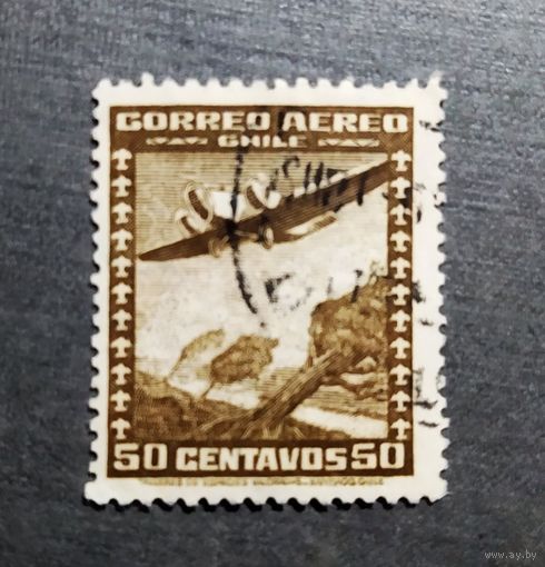 Марка Чили 1944 - 1953 Авиапочта