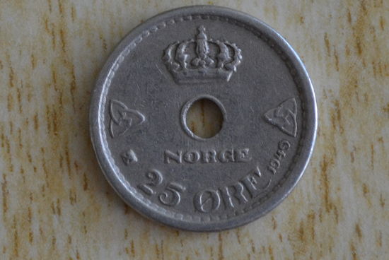 Норвегия 25 эре 1949