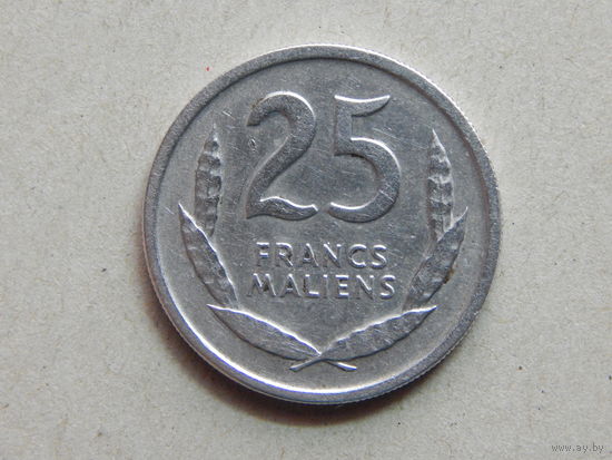 Мали 25 франков 1961г.