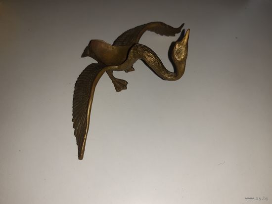 Пепельница СССР ( гусь, утка , птица) , ( бронза,латунь)