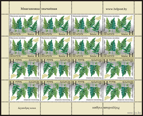 Беларусь. 2012. Флора-фауна. Листы