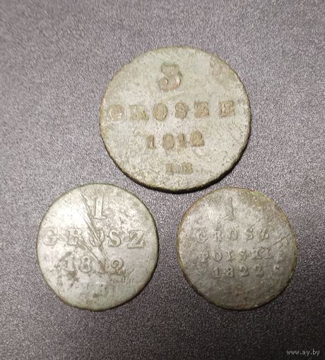 Лот грош 1822, 1812