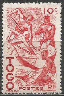 Французское Того. Производство пальмового масла. 1947г. Mi#195.