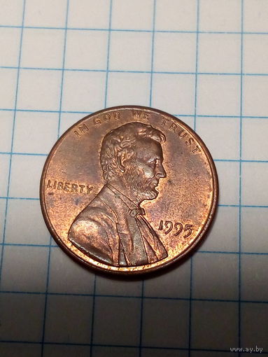 1 цент США 1995  год