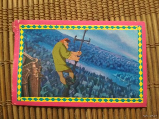 Наклейка PANINI Горбун из Нотр-Дам. номер 49. 1996 год