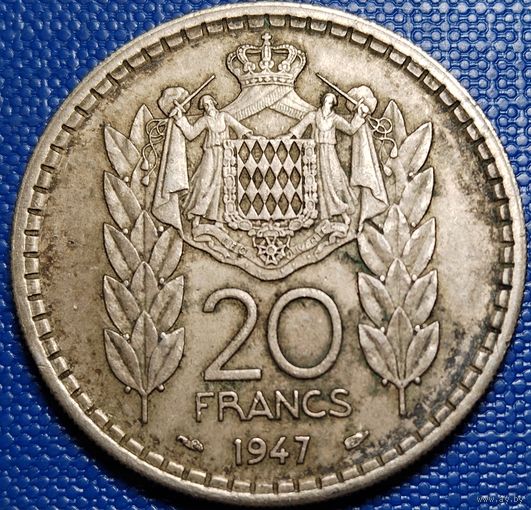Монако 20 франков 1947 г.
