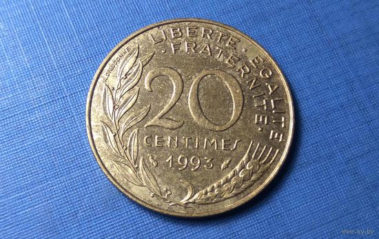 20 сантимов 1993. Франция.