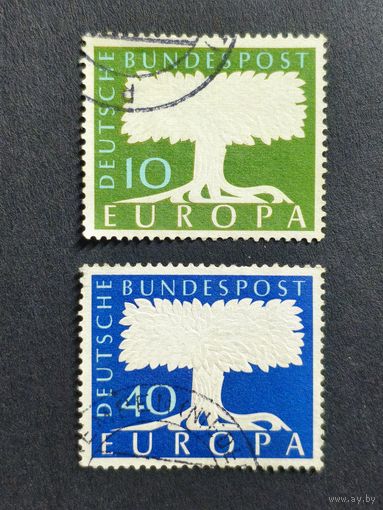 Германия 1957. Почтовые марки ЕВРОПА. Полная серия