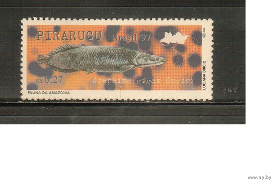 Бразилия-1997(Мих.2758) , **  , Морская  Фауна, Рыбы