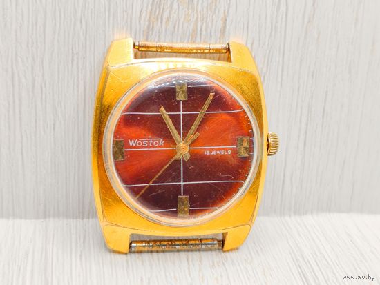 Механические часы Восток. СОСТОЯНИЕ! На ходу. Позолота AU10.