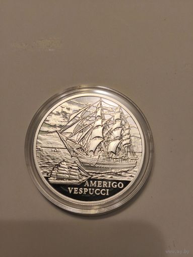 20 рублей Серебро 2010 г. Америго Веспуччи(AMERIGO VESPUCCI) с 1 рубля Без мин.цены