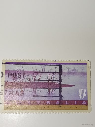 Австралия год 1992.  Водно-болотные угодья и водные пути (Wetlands and Waterways).