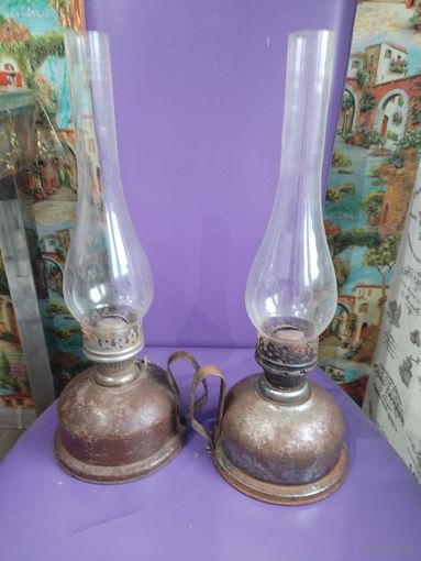 Две керосиновые лампы одним лотом