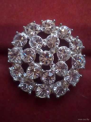 Крупная брошь-пуговица 3,5 см