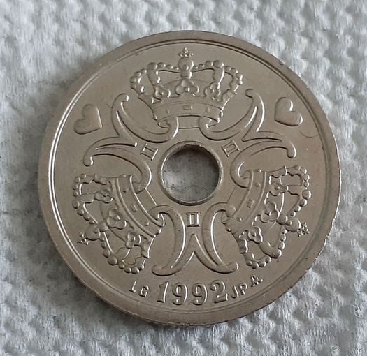 Дания 2 кроны, 1992 (14-1-6)