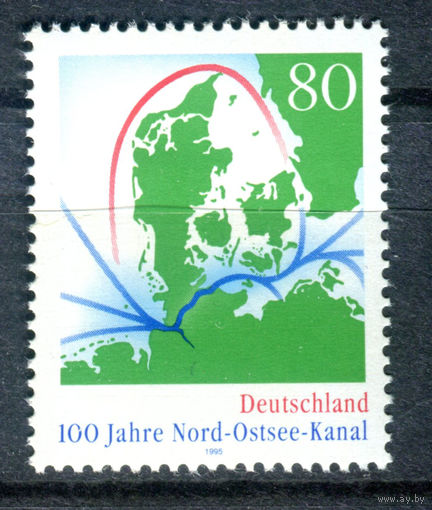 Германия - 1995г. - 100 лет Северо-балтийскому каналу - полная серия, MNH [Mi 1802] - 1 марка