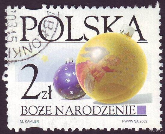Рождество Польша 2002 год 1 марка