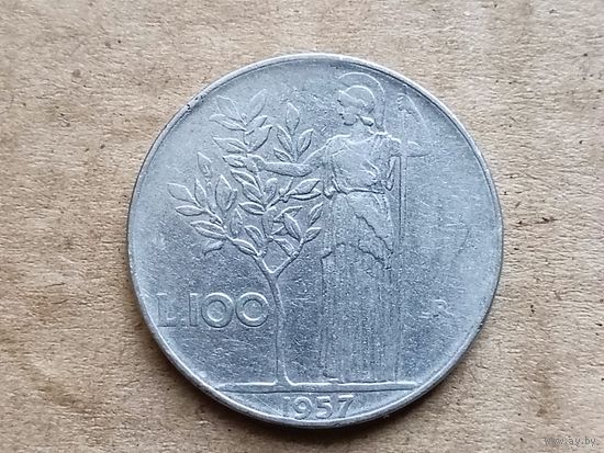 Италия 100 лир, 1957г. (D-107)