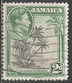 Ямайка. Король Георг VI. Бухта Колумба. 1938г. Mi#123.