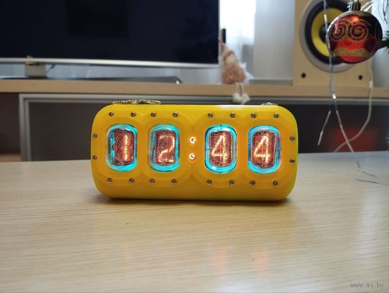 Часы ГРИ стимпанк на газоразрядных индикаторах Nixie Tube