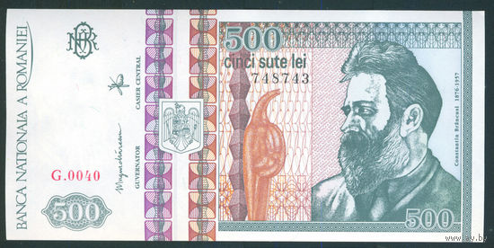 Румыния 1992 500 лей Р101b UNC